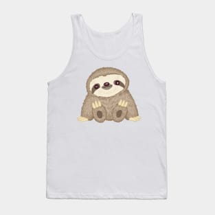 Sloth illustration Tank Top